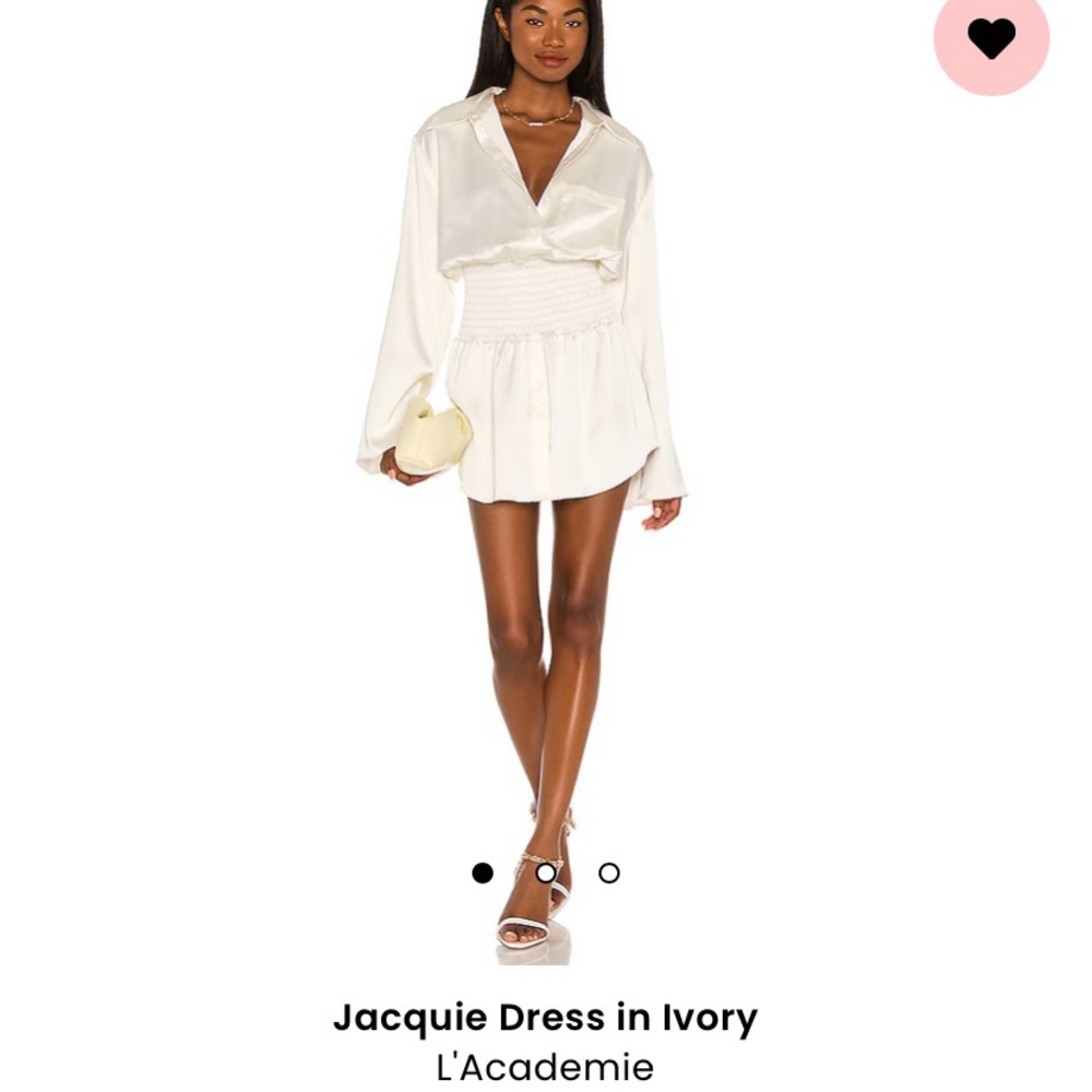 L’Academie Jacquie Dress in Ivory- size M